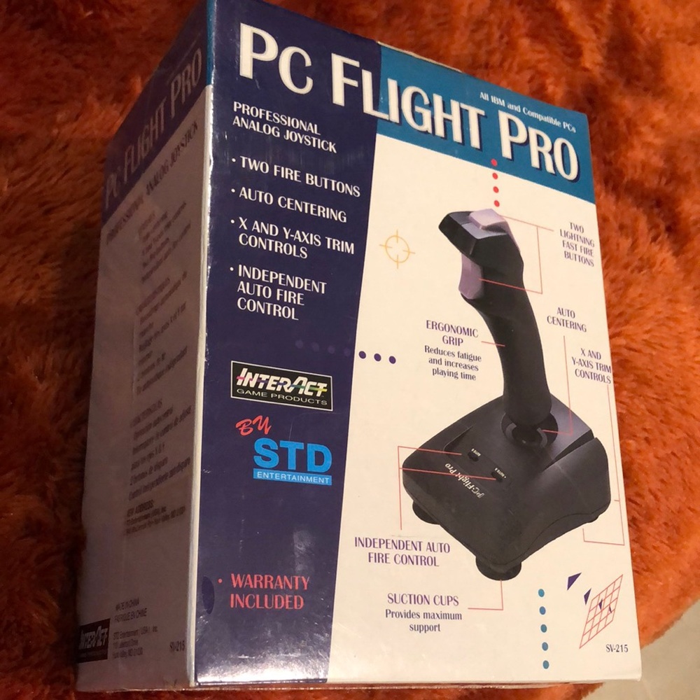 🕹 PC Flight Pro Professional Joystick - New in Box 🕹